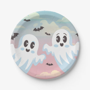 Twin Boo’s Halloween Baby Shower Paper Plates