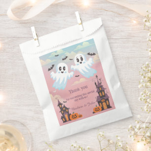 Twin Boo’s Halloween Baby Shower Thank you Favor Bag