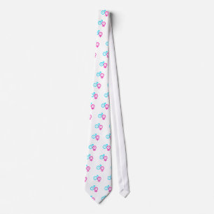 Twin boy and girl neck tie