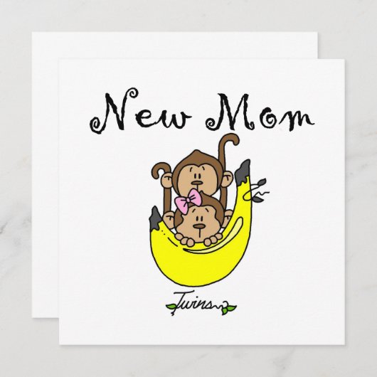 Twin Boy and GIrl New Mom Gifts (Front/Back)