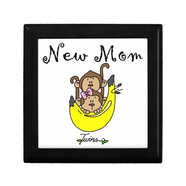 Twin Boy and GIrl New Mom Gifts Jewelry Box (Front)