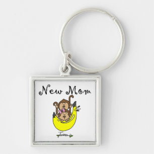 Twin Boy and GIrl New Mom Gifts Keychain