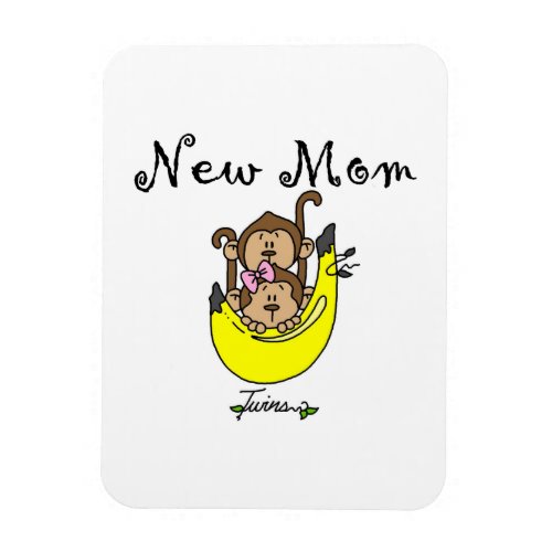 Twin Boy and GIrl New Mom Gifts Magnet