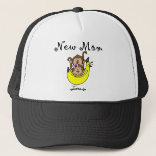Twin Boy and Girl New Mom Tshirts Trucker Hat