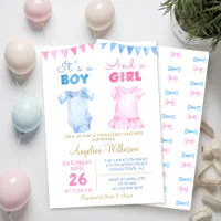 Twin boy and hot sale girl baby shower