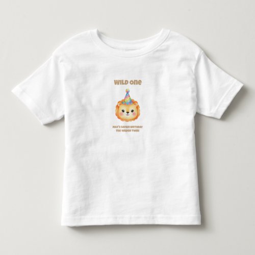 Twin Boy Safari Birthday T-Shirt | The Wilder Twin