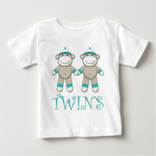 Twin Boy Sock Monkey T-shirt