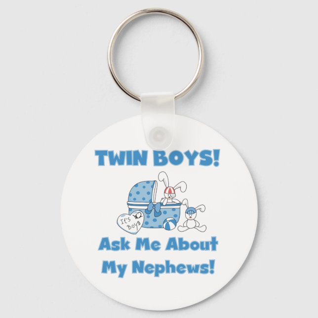 Twin Boys Ask About My Nephew Keychain (Front)