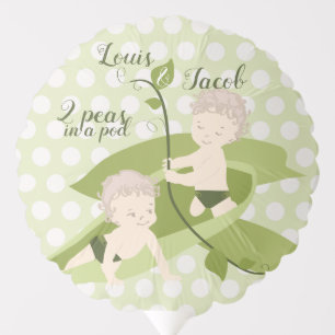Twin Boys Baby Shower Balloon
