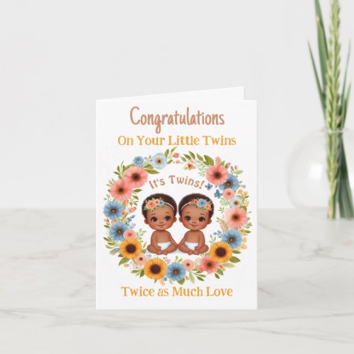 Twin Boys Baby Shower Congratulations New Parent Invitation