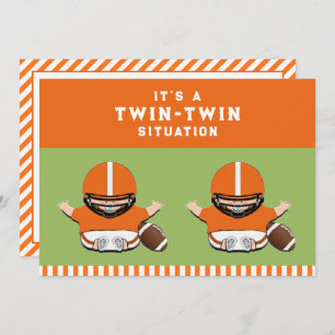Twin Boys Baby Shower Invitation