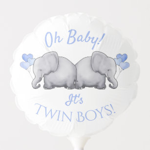 Twin Boys Balloons Zazzle Twin Boys Balloons Zazzle