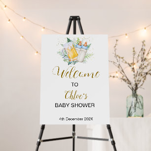 Twin Boys Baby Shower Welcome Sign