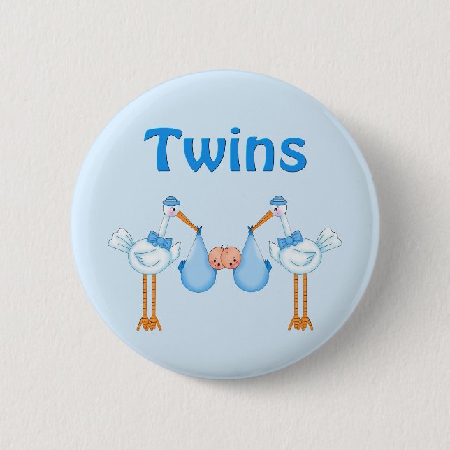 Twin Boys Button (Front)