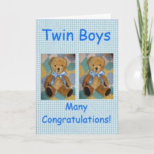Twin Boys Card