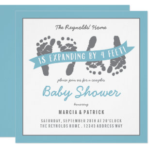 Twins Baby Shower Invitations Zazzle