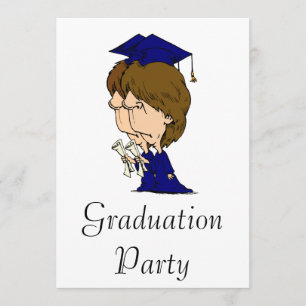 Twin Boys Graduating Invitation