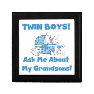 Twin Boys Grandsons Gifts Jewelry Box