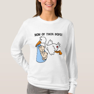 Twin Boys Mom-Stork Tshirts and Gifts