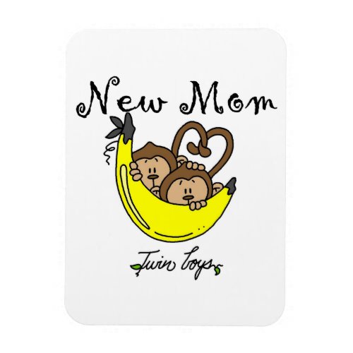 Twin Boys New Mom Gifts Magnet