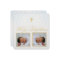 Twin Boys Photo Baptism Invitation