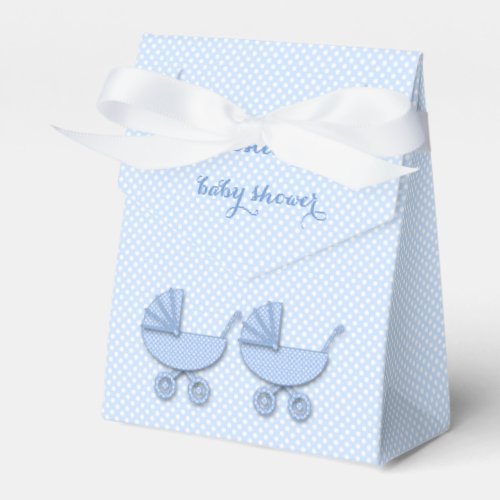 twin boys polka dots _ favor box