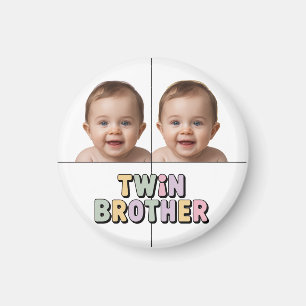 Twin brother baby magnet