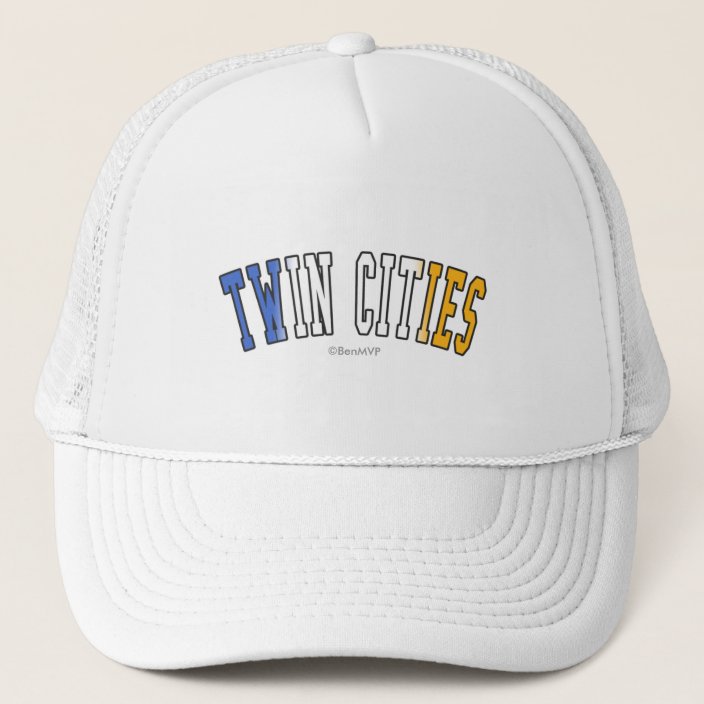 Twin Cities in Minnesota State Flag Colors Hat