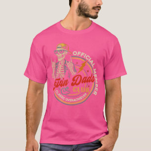 Twin Dad Club Dad ofwins Funny Skeleton Fathers Da T-Shirt