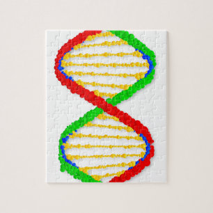 Twin DNA Strands Jigsaw Puzzle