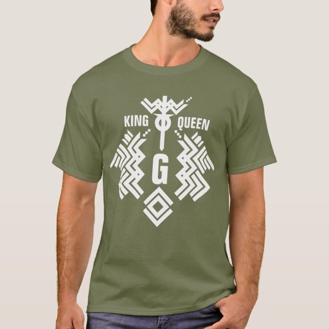Twin Dragon Shield King&Queen T-Shirt (Front)