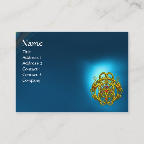 TWIN DRAGONS Blue Sapphire Business Card