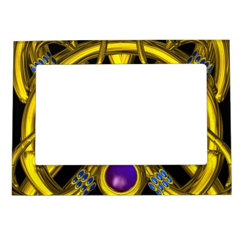 TWIN DRAGONS Detail  Purple Magnetic Picture Frame