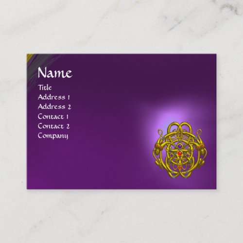 TWIN DRAGONS Purple Amethyst Business Card