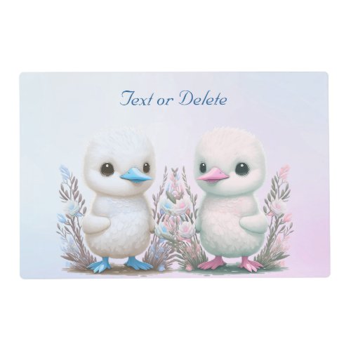 Twin Ducks Floral Placemat