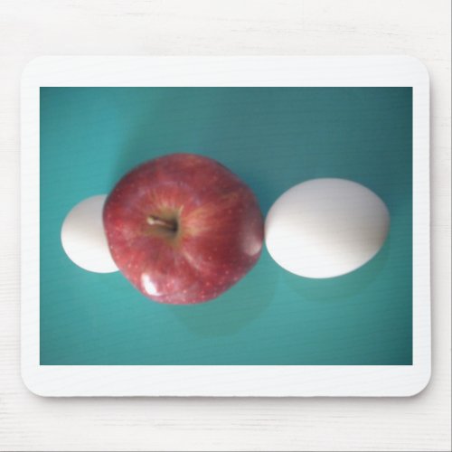 Twin Egg red apple for a pieJPG Mouse Pad