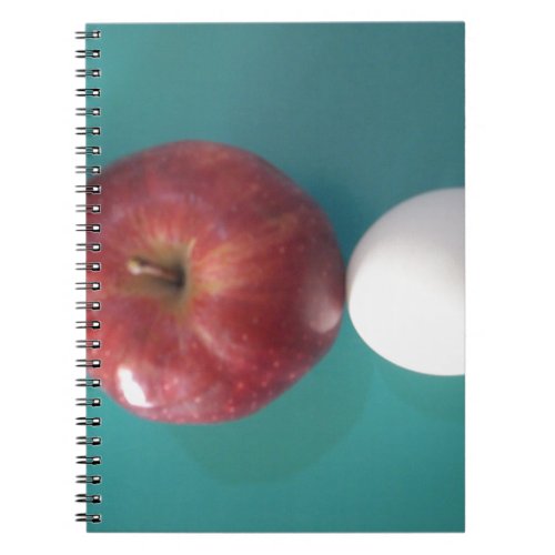 Twin Egg red apple for a pieJPG Notebook