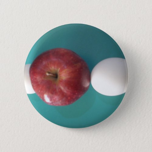 Twin Egg red apple for a pieJPG Pinback Button