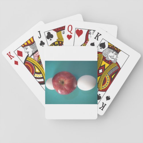 Twin Egg red apple for a pieJPG Playing Cards
