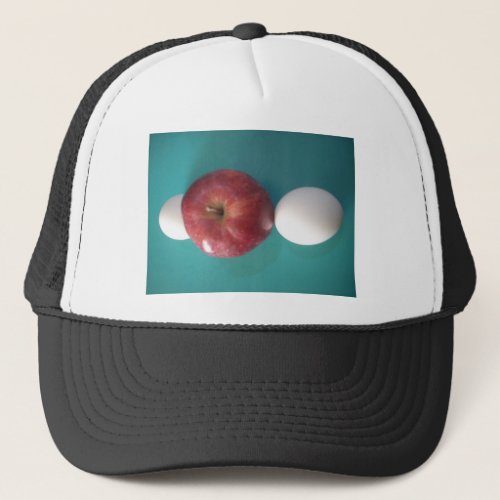 Twin Egg red apple for a pieJPG Trucker Hat