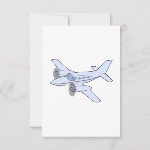 Twin-Engine Airplane Invitation