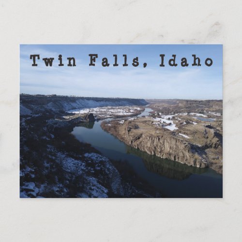 Twin Falls Snake River Canyon Postcard
