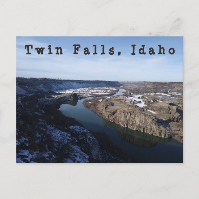 Twin Falls Snake River Canyon Postcard (Front)