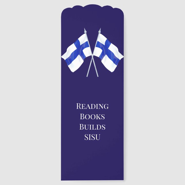 Twin Finnish Flags Bookmarks (Front)