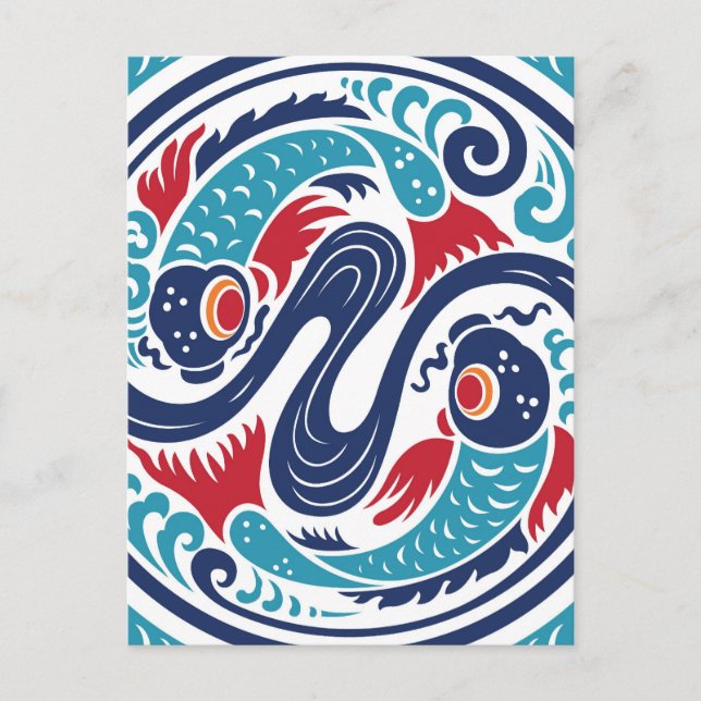 Twin Fish Postcard (Front)