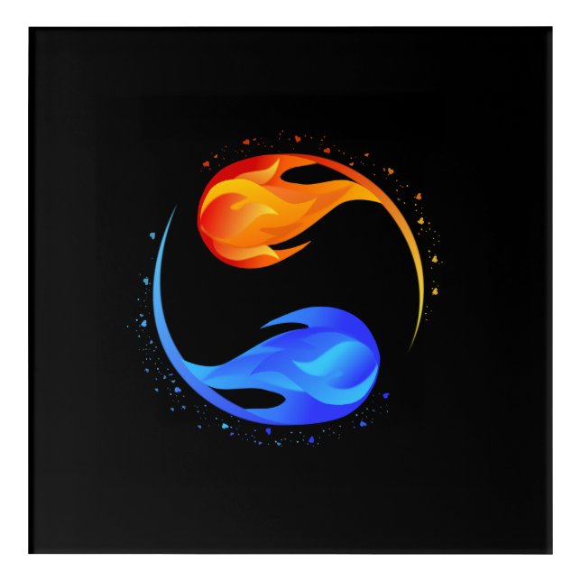 Twin Flame  Acrylic Print (Front)