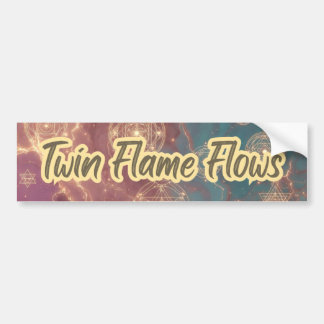 Twin Flame Flows Bumper Sticker