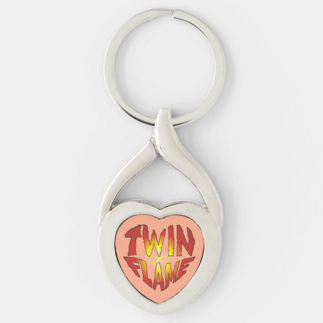 Twin Flame Heart Keychain (Front)