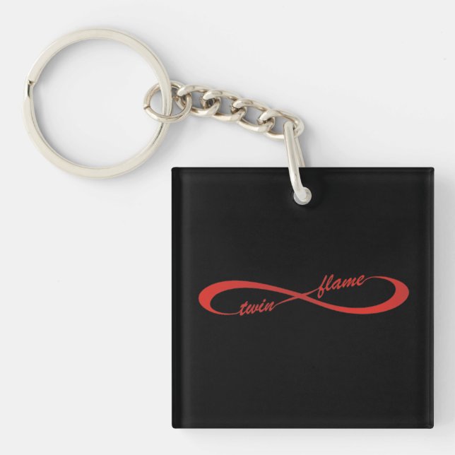 Twin Flame Infinity Keychain (Front)