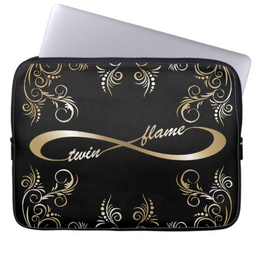 Twin Flame infinity symbol Laptop Sleeve